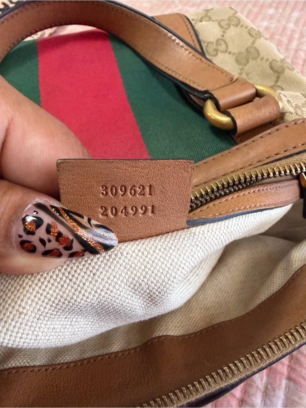 Gucci original monogram canvas large tote